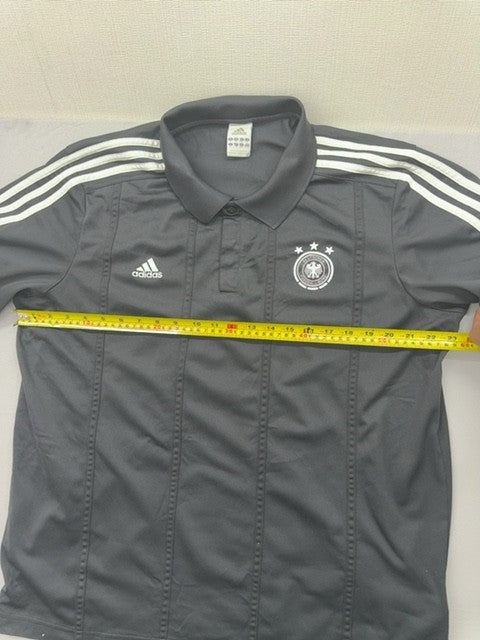 Adidas Germany National Team Black XL Polo Shirt 3-Stripes Soccer