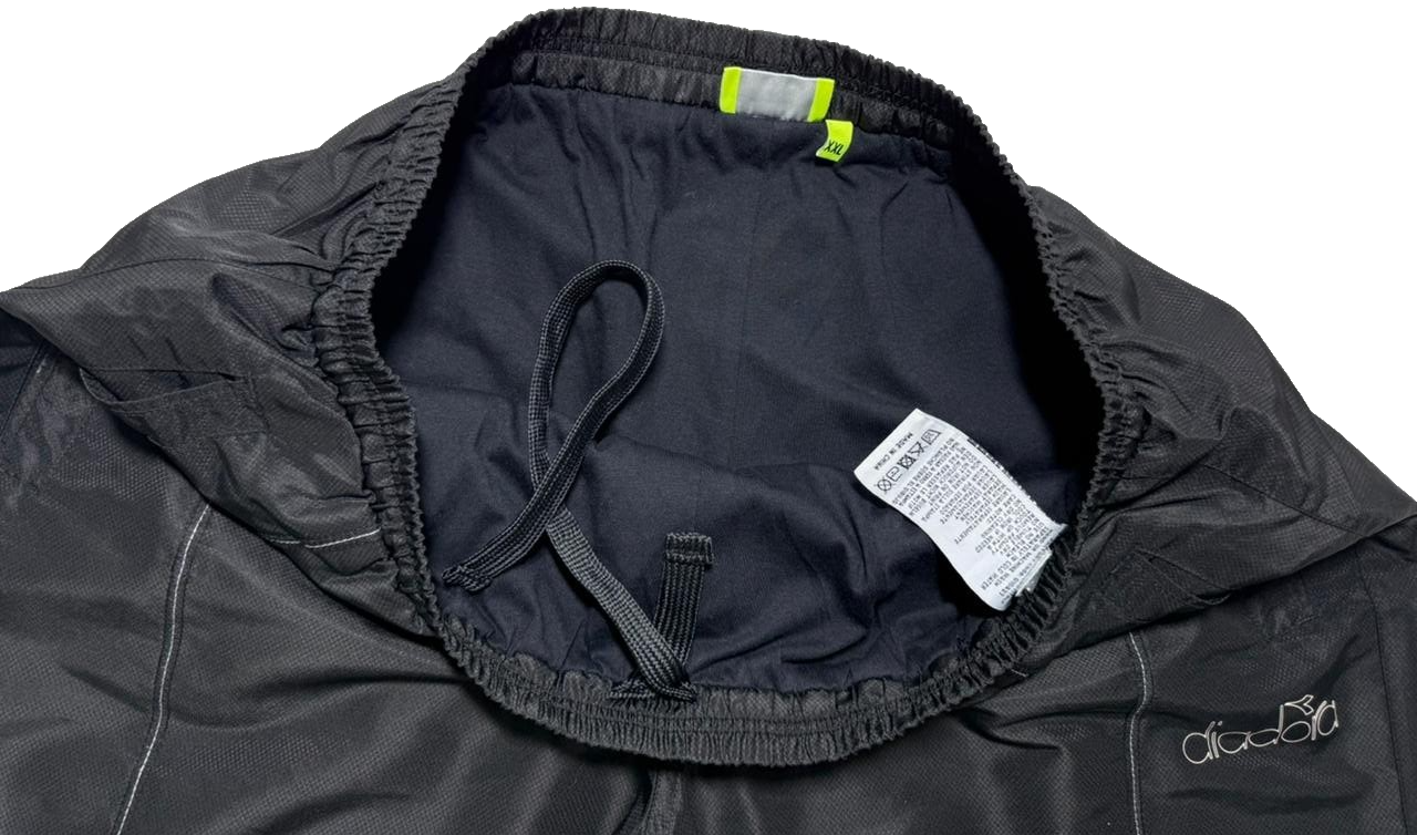 Diadora Men's Black Track Pants XXL Made In China