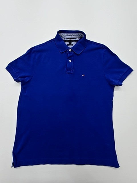 Tommy Hilfiger Men's Blue Polo Shirt – Size M, Logo