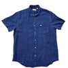Lacoste Men's Blue Shirt – Size S, Short Sleeve
