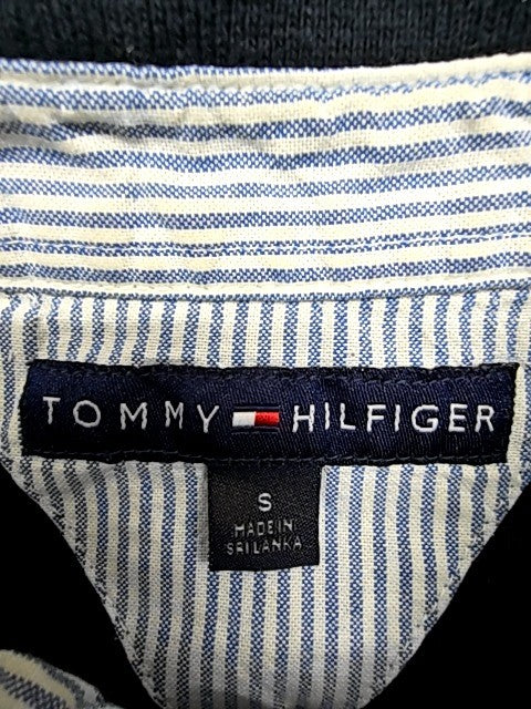 Tommy Hilfiger Men's Black Polo Shirt Size S Short Sleeve Cotton Logo