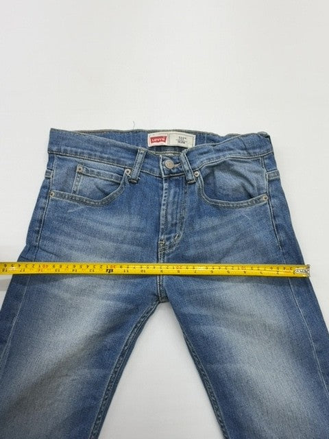 Levi's Boys Blue Denim 511 Slim Fit Size 16 Casual Button Jeans