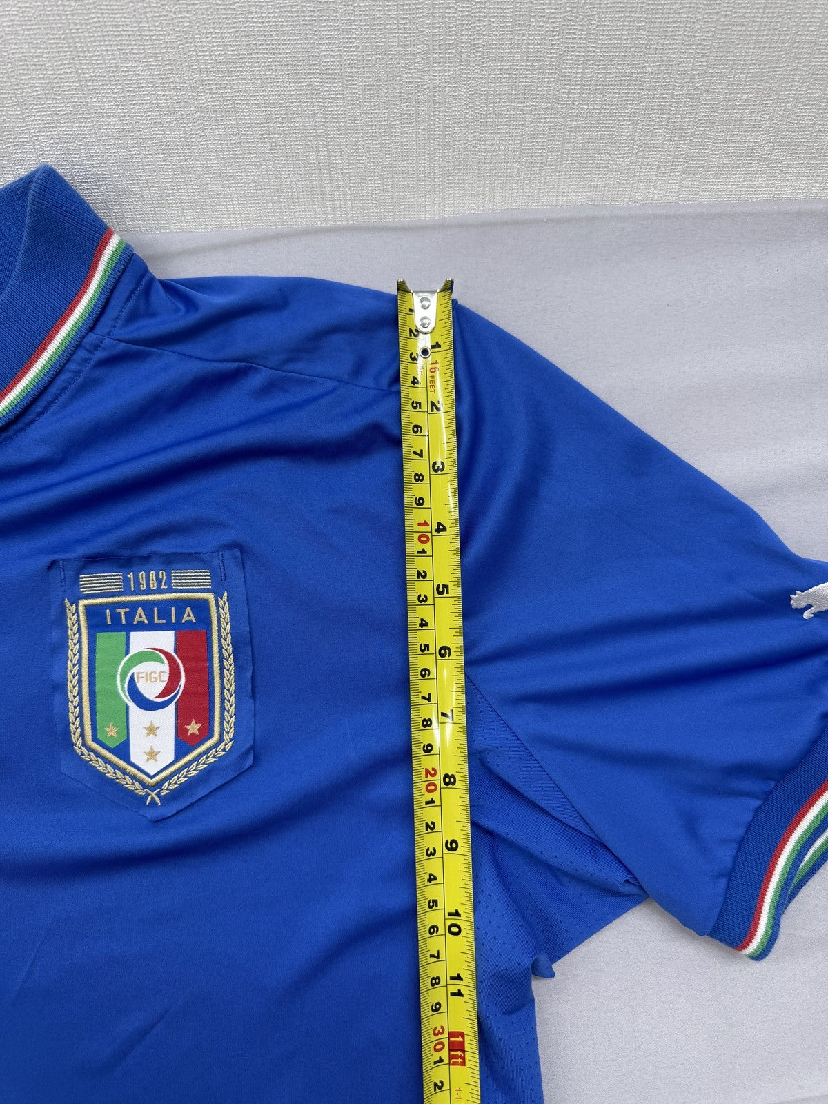 Puma Italy National Team Polo Shirt XL Blue Men Short Sleeve