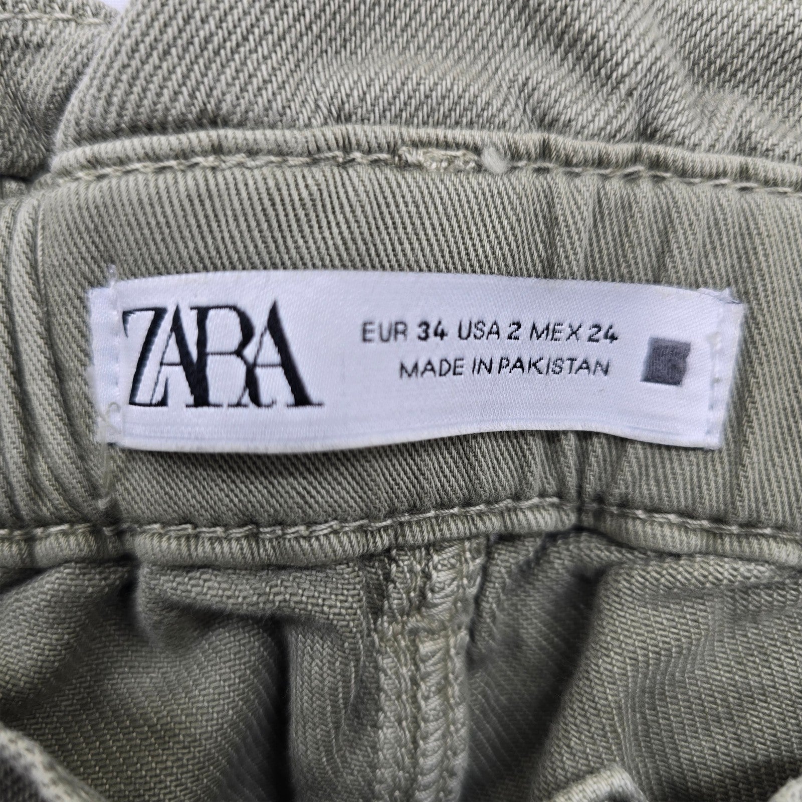 Zara Women Green Pants size 2 product image 3