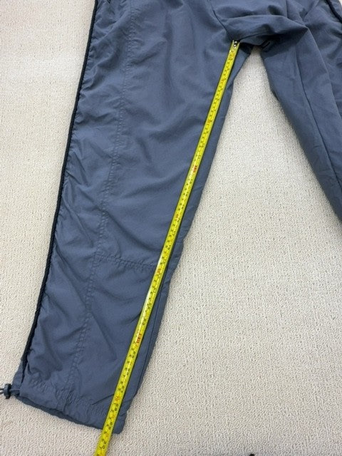 Reebok Men's Gray Track Pants L Regular Tapered Athletic