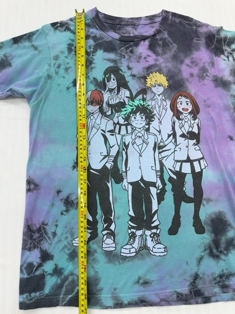 My Hero Academia Unisex Tie-Dye Purple Turquoise T-Shirt