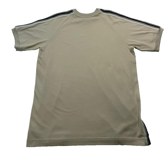 Nike Men's Beige T-Shirt – Size L, Short Sleeve, V-Neck