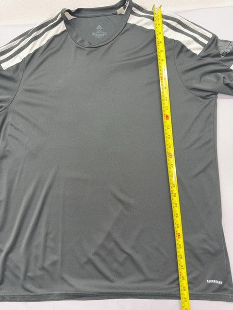 Adidas Men's Black Stripe Primegreen Jersey 2XL Short Sleeve