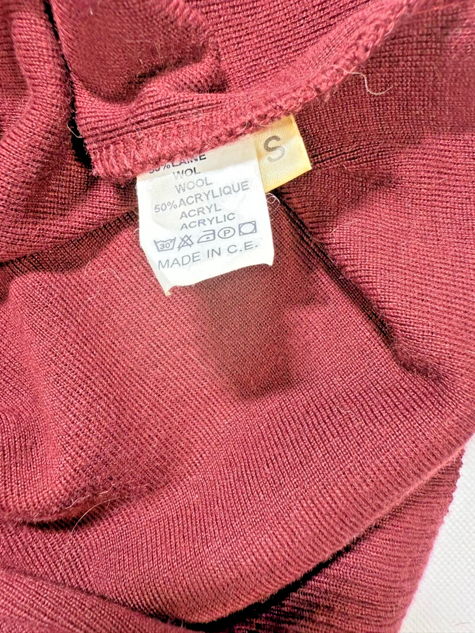 Paul & Shark Yatching Club Wool Sweater Maroon