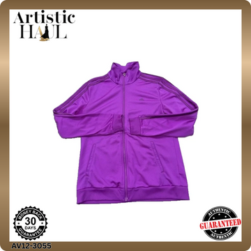 Adidas Women's Purple Track Jacket Size D Originals 3-Stripes
