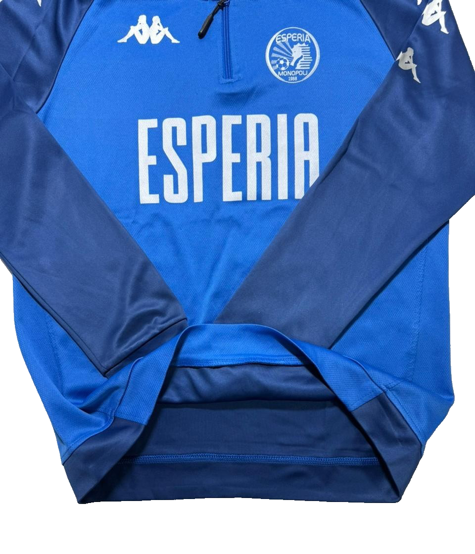 Men Kappa Esperia Monopoli 1988 Blue Football Training Top Long Sleeve L