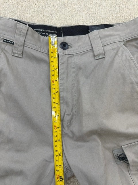 G-Star Raw Men's Gray Cargo Pants Size 31 Tapered Military Pockets