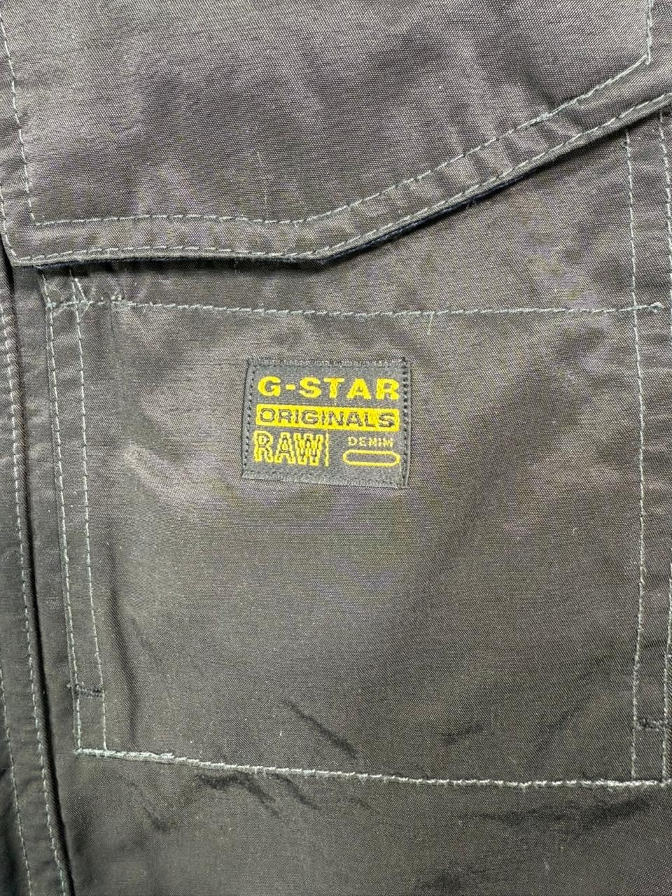 G-Star Raw Men's Hooded Bomber Jacket Black Large Padded Winter Coat Size L