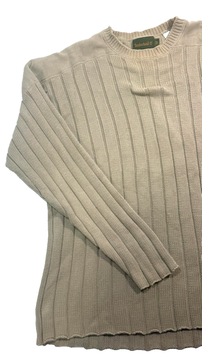Men's Timberland Ribbed Knit Cotton Blend Sweater - Size M