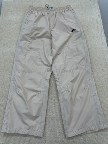 Nike Men's L Beige Track Pants Drawstring Nike Logo L