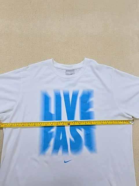 Nike Men's XL White Short Sleeve Crew T-Shirt Regular