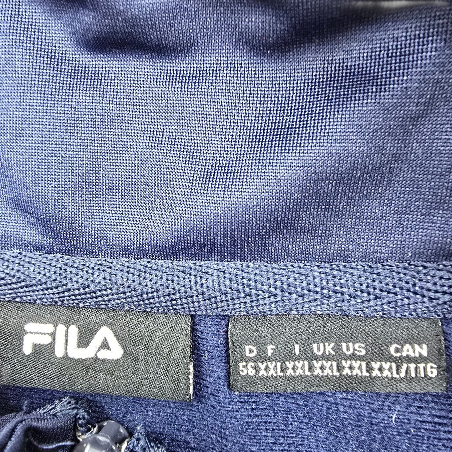 FILA Men's Settanta Navy Track Jacket Size XL Full Zip Vintage