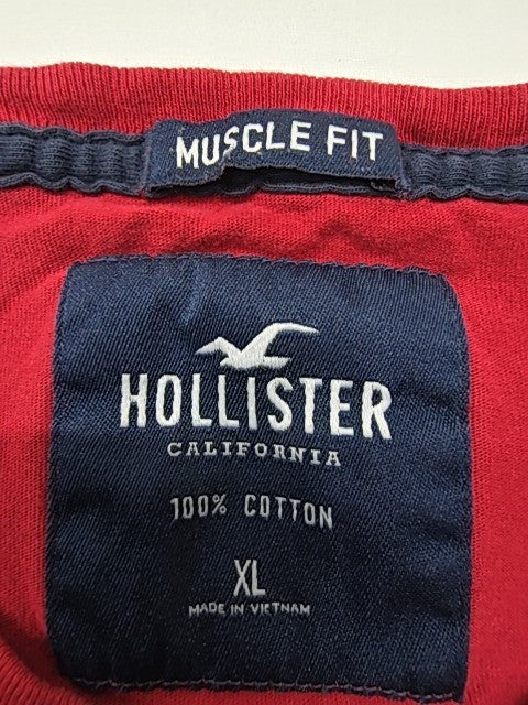 Hollister Men Red T-Shirt size XL product image 4