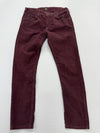 Lee Boys Maroon Straight Leg Jeans Size Kids Mid Rise Button Closure