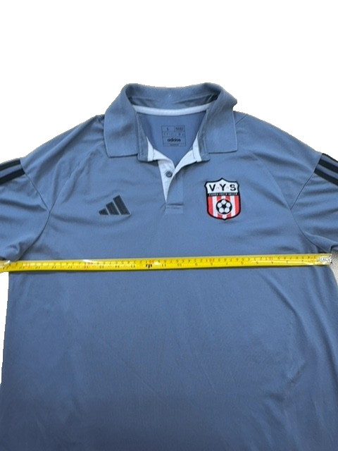 Adidas Men's Grey Short Sleeve Polo Shirt Size L Regular Fit