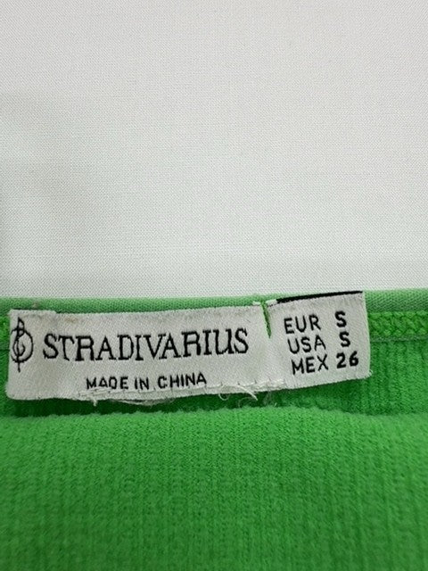 Stradivarius Women Green Tank Top size S product image 3