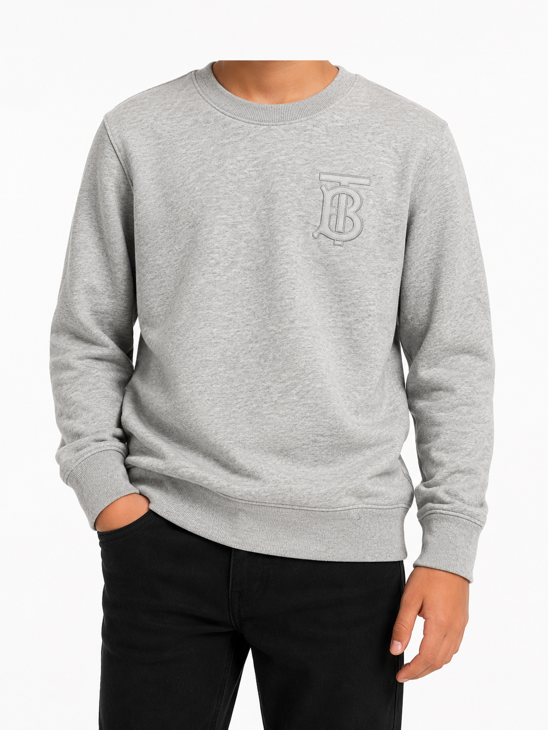 Burberry Boys Gray Sweatshirt size L product image 1