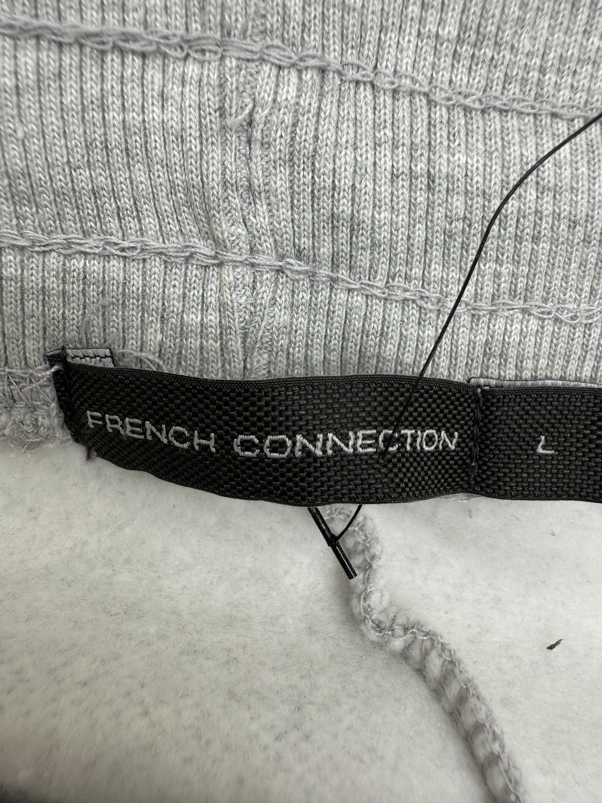 French Connection FCUK Grey Activewear Sweatpants Men L Relaxed Tapered