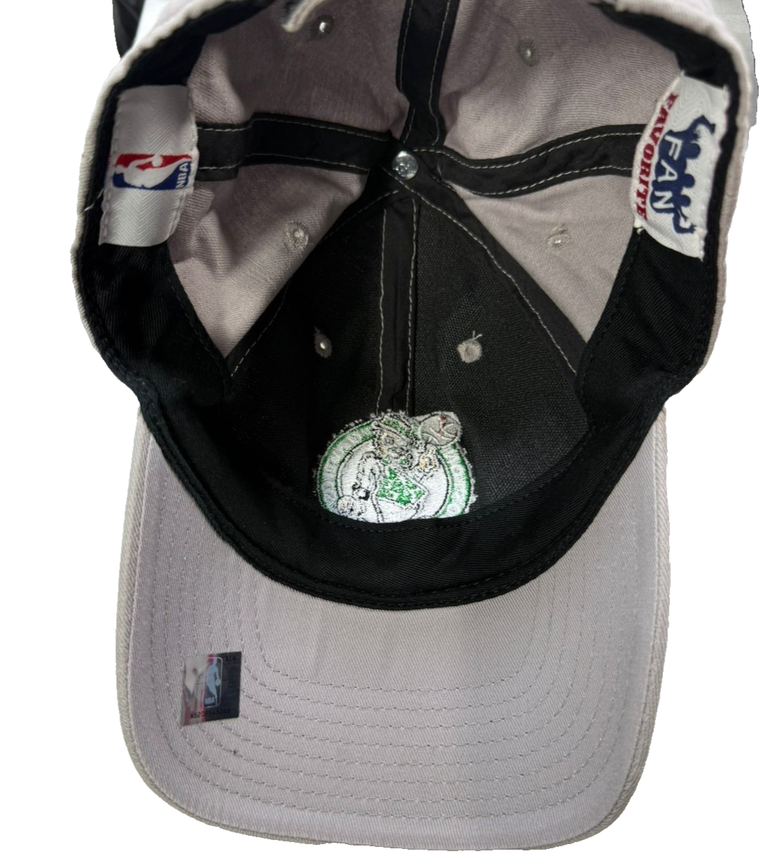 Boston Celtics Nba Grey Fan Favorite Adjustable Baseball Unisex Cap Osfa