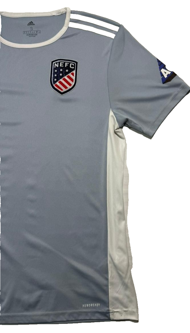 Adidas Men's Grey Aeroready Nefc Soccer Jersey Lacroix Graphics Size S