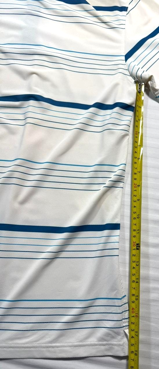 Nike Dri-FIT Golf Polo Shirt With White And Blue - Size S
