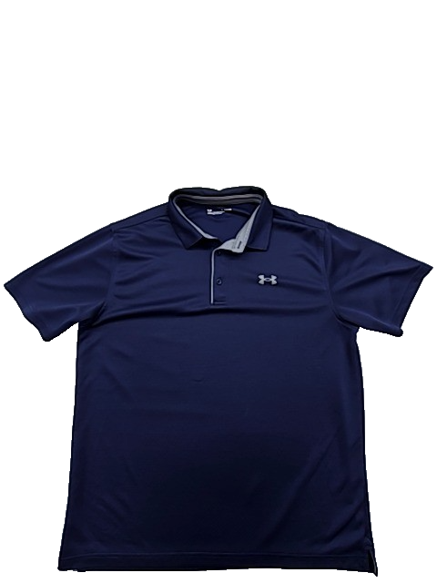 Under Armour UA Tech Polo Shirt Men's XL Navy Blue Moisture-Wicking