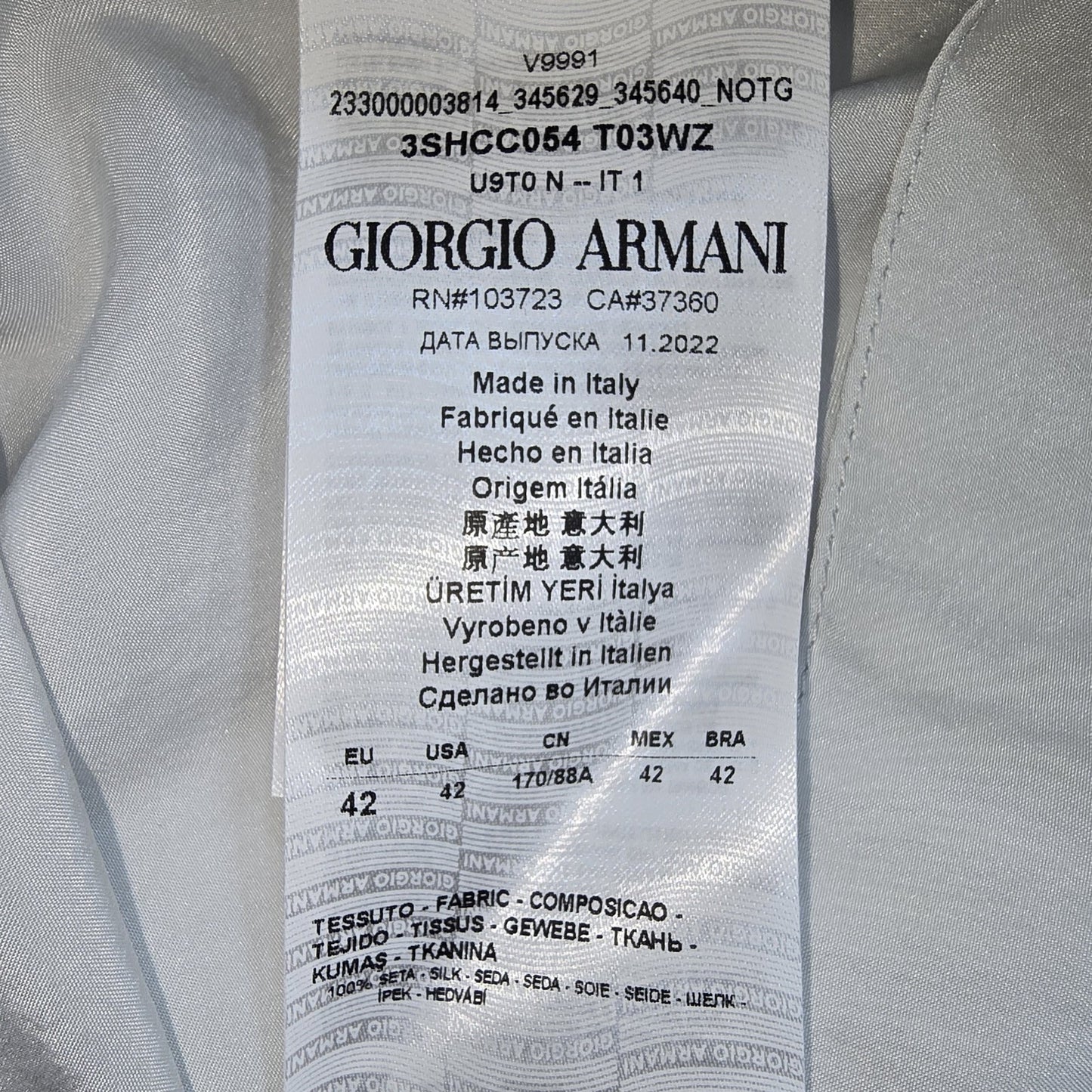 Giorgio Armani Women White Blouse size 42 product image 4