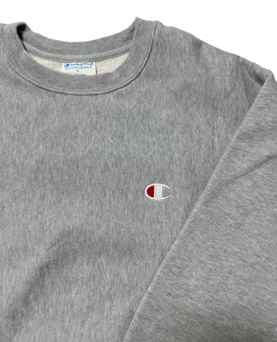 Champion Reverse Weave Grey Sweatshirt - Size L