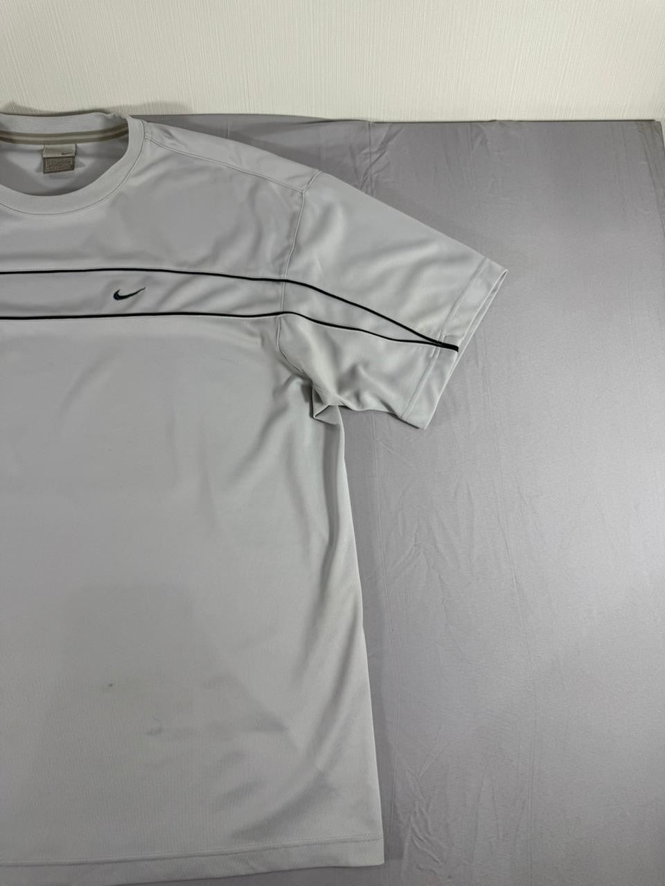 Nike Men's Athletic Dri-FIT T-Shirt Grey Short Sleeve Size XL
