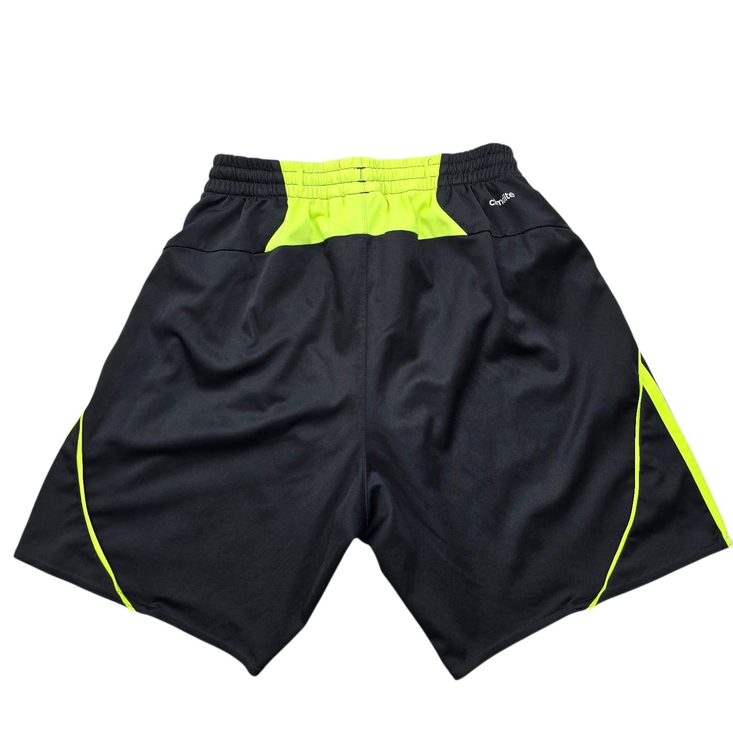 Adidas Men's Black Lime Green Climalite Athletic Shorts Size M