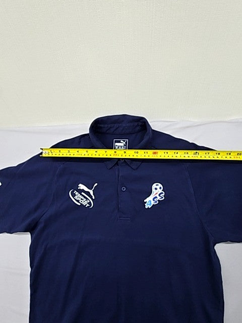 Puma Men's Navy Blue Polo Shirt M 4-Way Stretch UV 655310-06