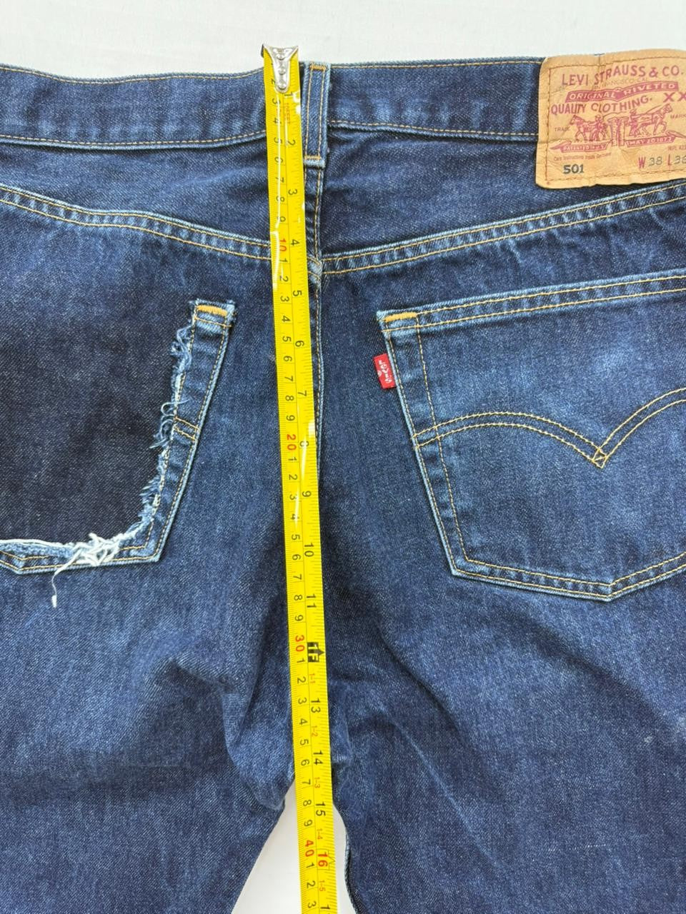 Vintage Levi's 501 Original Fit Jeans W38 L36 High Rise Button Fly