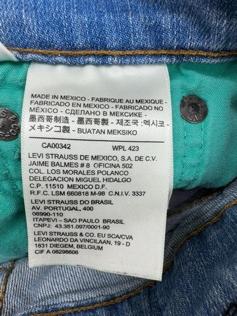 Levi's 501 Original Fit Jeans W29 L32 Medium Wash Men Straight Leg