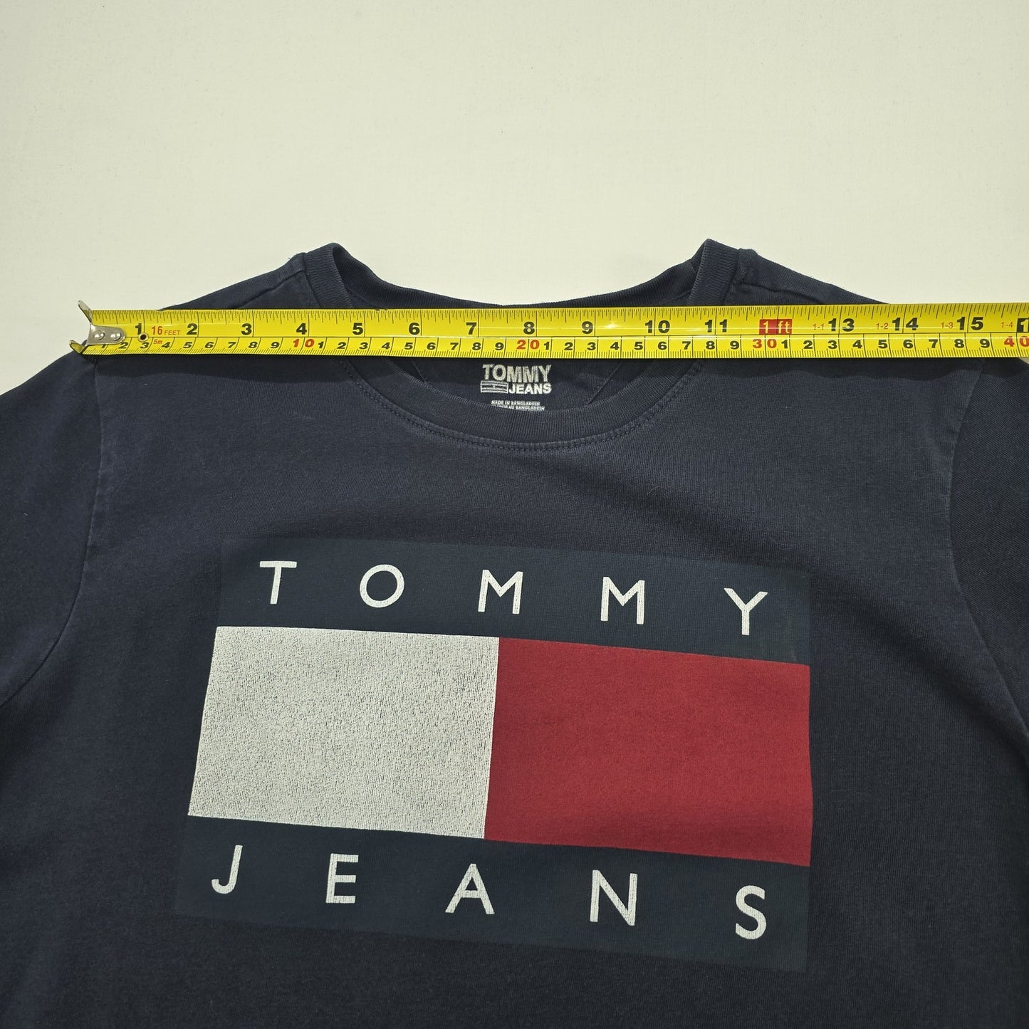 Tommy Jeans Boys Navy Flag Graphic T-Shirt Kids XS/TP 12 Regular