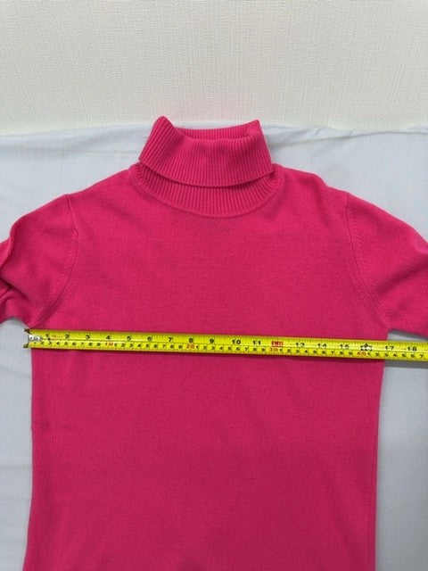 Cavalli Class Pink Turtleneck Knit Sweater L Women's Long Sleeve