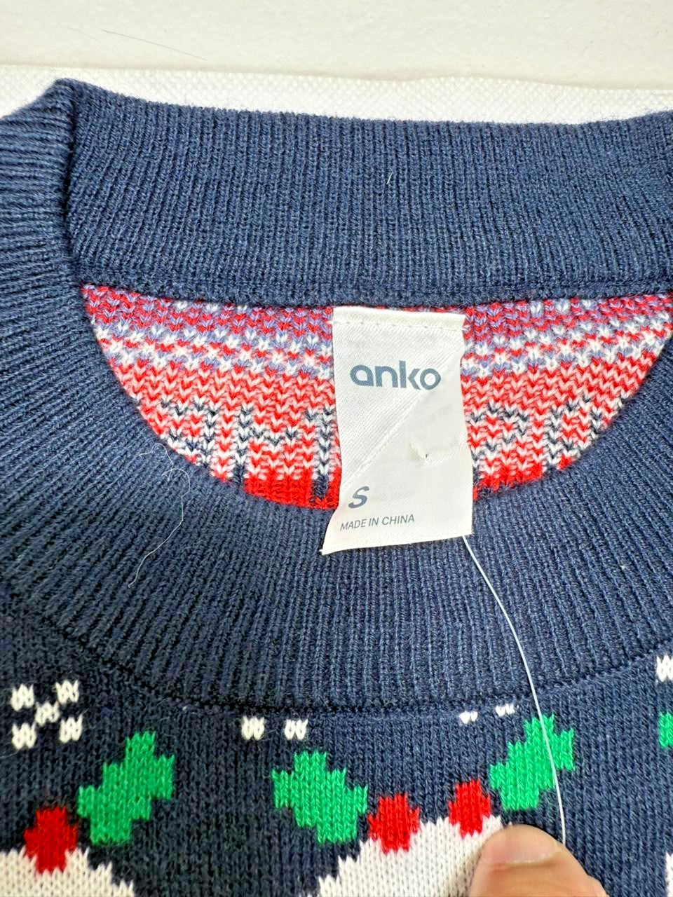 Anko Cold Sweatshirt Merry Xmas Christmas Print Pullover Long Sleeve Size S