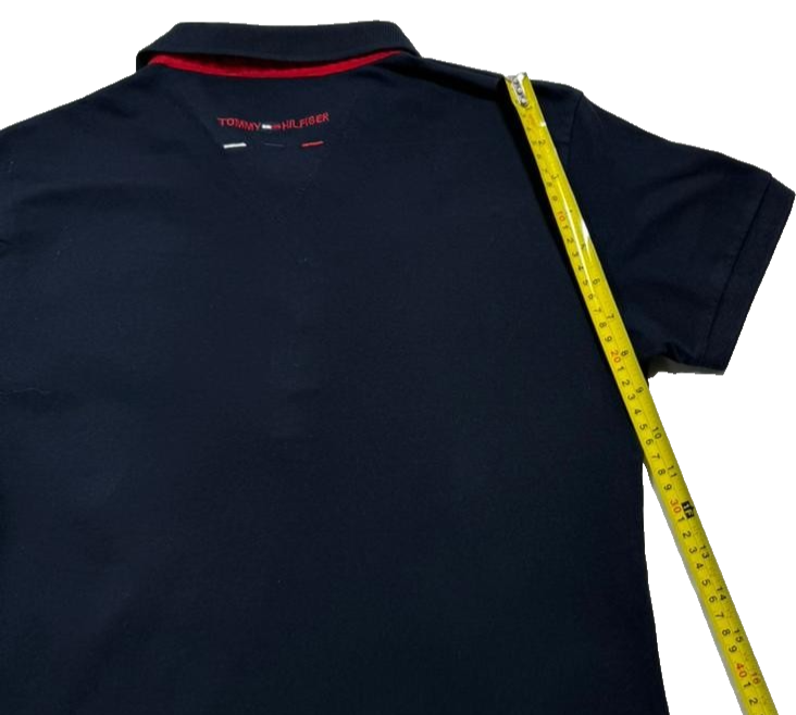 Tommy Hilfiger Women's Slim Flag Polo Shirt Short Sleeve Size XL Logo Cotton