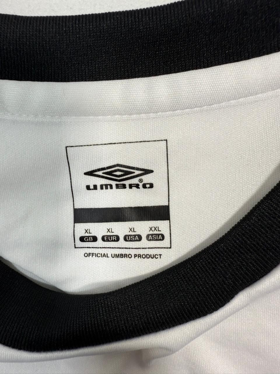 White Football Jersey With A Sponsor Logo - Size XL