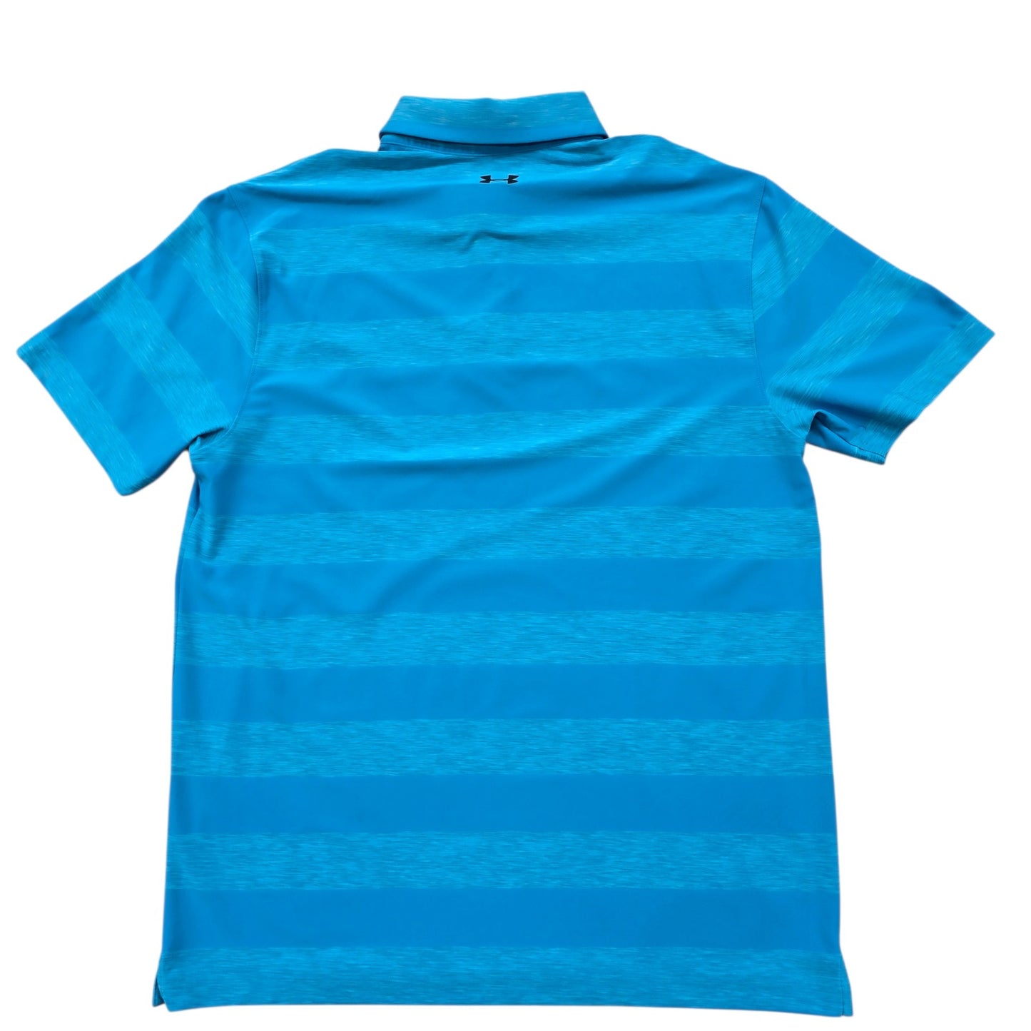 Under Armour HeatGear Men’s Blue Striped Golf Polo Shirt LG/G