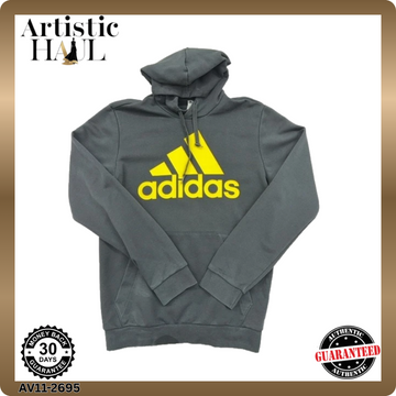 Adidas Men's Grey Primegreen Quarter Zip Golf Hoodie L