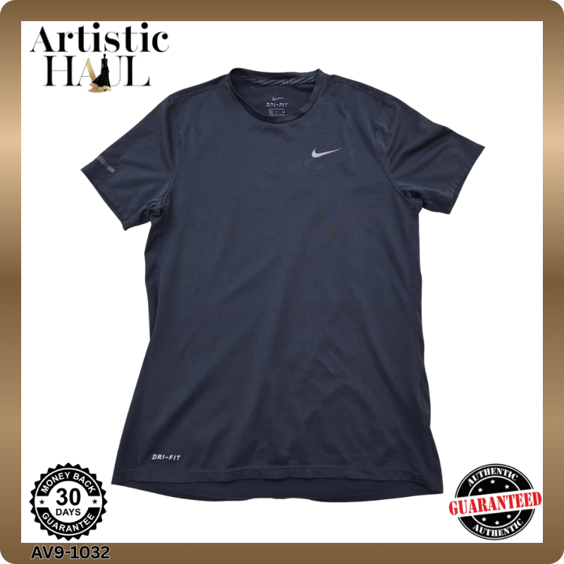 Women's Nike Dri-FIT Black Short Sleeve T-Shirt Size S Crew Neck