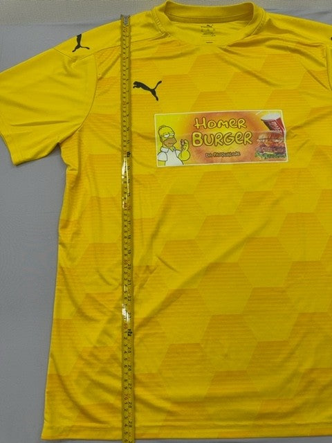 Puma Unisex Yellow Homer Simpson T-Shirt XL Short Sleeve Crewneck
