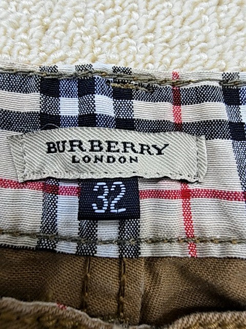 Burberry Prorsum Khaki Check Cotton Shorts Men's 32 Nova Check Lining