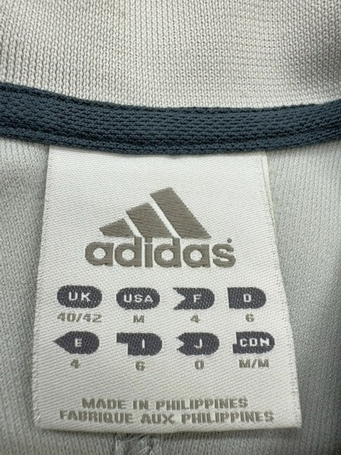 Adidas Men's Grey Short Sleeve Polo Shirt Size M Button-Down