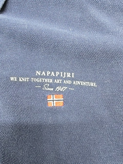 Napapijri Boys Navy Polo Shirt size L product image 7